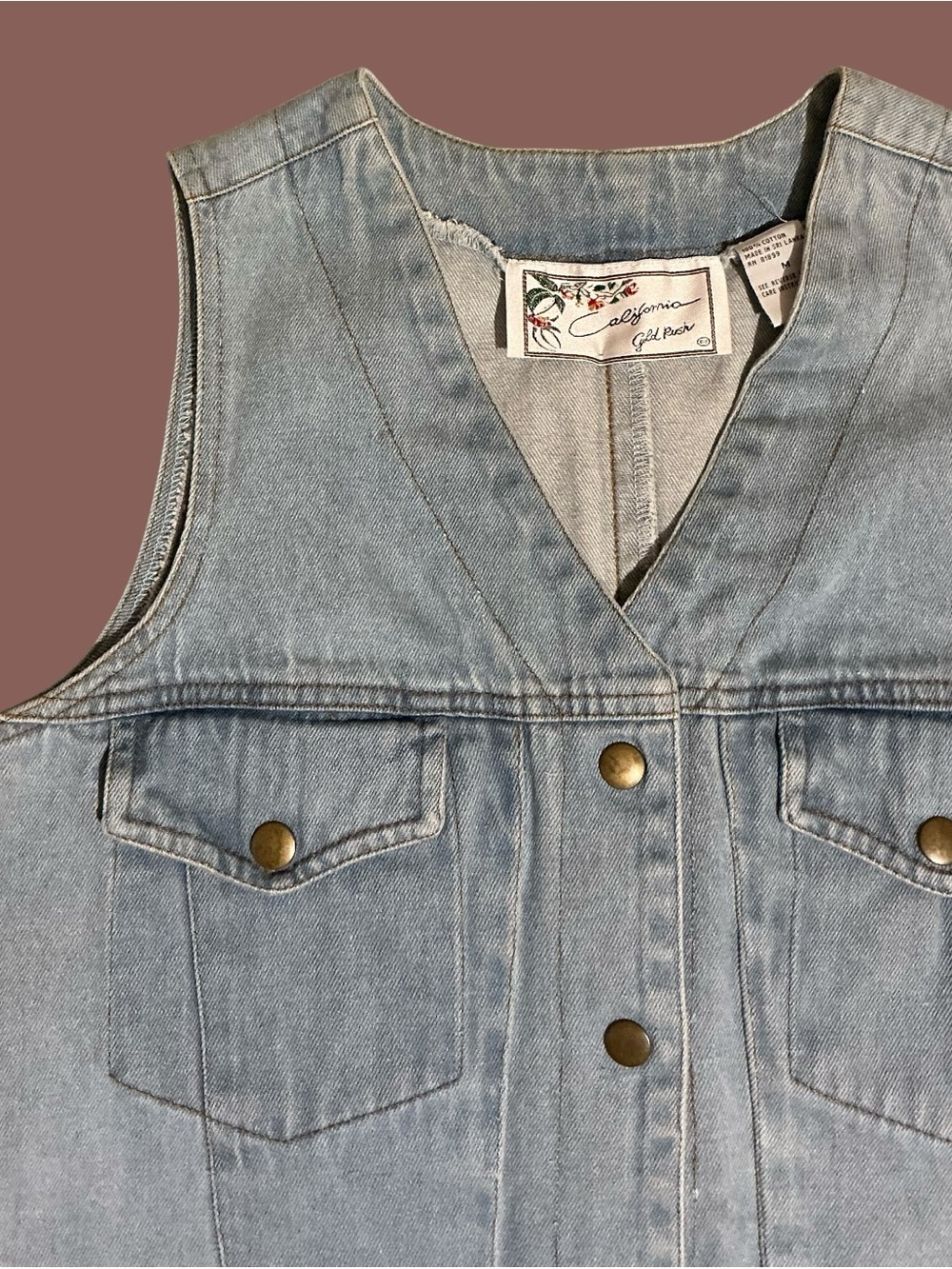 Vintage Reworked Denim Quilt Dress Upcycled Patchwork Prairie Midi Dress - Picture 4 of 6